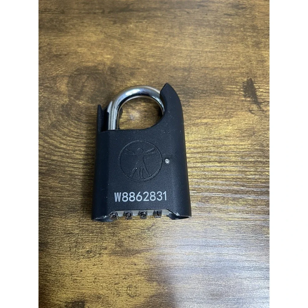 DaVinci Locks Padlock Black Heavy Duty 4-Digit Combination Hardened Steel